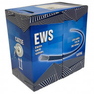 EWS Полиметаллический кабель UTP кат. 5Е, 4х2, CCAG, для внутренней прокладки, НЕ экранированный, бухта 305м 