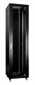Cabeus SH-05C-47U60/100-BK Шкаф монтажный телекоммуникационный 19" напольный для распределительного и серверного оборудования 47U 600x1000x2277mm (ШхГхВ) передняя стеклянная и задняя сплошная металлическая двери, ручка с замком, цвет черный (RAL 9004)