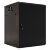 TWB-0666-SR-RAL9004 Шкаф настенный 19", 6U, 600х600мм, металлическая дверь, цвет черный