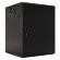 TWB-0666-SR-RAL9004 Шкаф настенный 19", 6U, 600х600мм, металлическая дверь, цвет черный