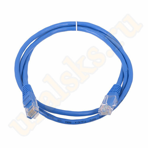 DR-181515 Коммутационный шнур U/UTP категория 5e LSZH нг(А)-HF 5,0 м, синий