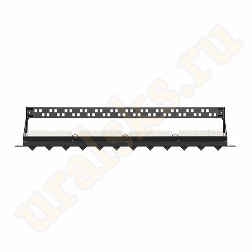 NMC-RP24UE2-AN-1U-BK Патч-панель NIKOMAX с угловыми портами, 24 порта, 19", 1U, категория 6