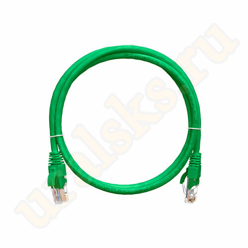 NMC-PC4UD55B-030-C-GN Коммутационный шнур NIKOMAX, U/UTP, категории 5e, LSZH, 3м, зеленый
