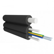 Кабель оптический Alpha Mile Flex FTTx 4 волокна G657A1, с дополнительным несущим элементом (FRP 1.0 мм), LSZH