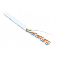 Hyperline UUTP4-C5E-S24-IN-PVC-WH-305 Кабель витая пара, неэкранированная U/UTP, категория 5e, 4 пары (24 AWG), одножильный (solid), PVC, -20°C – +75°C, белый (305 м) Hyperline UUTP4-C5E-S24-IN-PVC-WH-305 Кабель витая пара, неэкранированная U/UTP, категория 5e, 4 пары (24 AWG), одножильный (solid), PVC, -20°C – +75°C, белый (305 м)