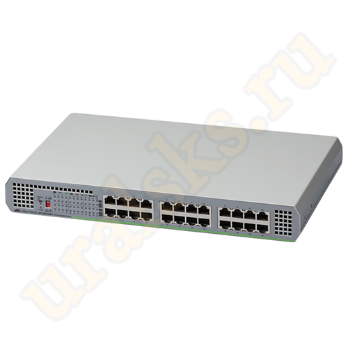 AT-GS910/24-50 Коммутатор 24 port 10/100/1000TX unmanaged switch with internal power supply EU Power Adapter, Configurable with DIP Switch