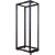 TWT-RACK2-48U-ADJ Стойка двухрамная 48U, с регулируемой глубиной (560-1020 мм), черная