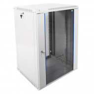 Настенный телеком шкаф разборный 18U (600x520) дверь стекло Настенный телеком шкаф разборный 18U (600x520) дверь стекло