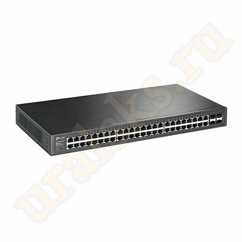T1600G-52TS (TL-SG2452) JetStream 48-портовый гигабитный Smart коммутатор с 4 SFP-слотами