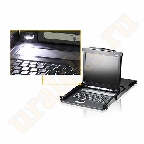 CL1016M-ATA-RG KVM Консоль с переключателем 17" с интерфейсами VGA, USB, PS/2