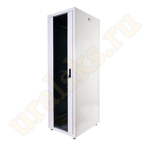 ШТК-Э-42.6.8-13АА Шкаф напольный 19" ЭКОНОМ 42U (600×800) дверь стекло, дверь металл