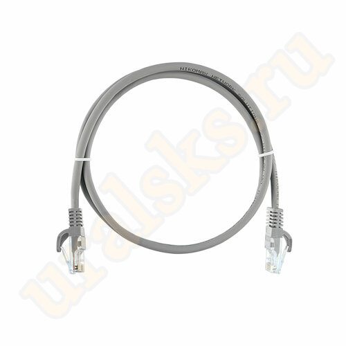 NMC-PC4UD55B-ES-030-C-GY Коммутационный шнур NIKOMAX, U/UTP, категории 5e, 25AWG (7x0,175мм), LSZH, 3м