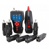 Кабельный тестер с измерением длины с трассировкой кабельных линий и определением POE в комплекте с 8 ответными частями Lanmaster Кабельный тестер с измерением длины с трассировкой кабельных линий и определением POE в комплекте с 8 ответными частями Lanmaster