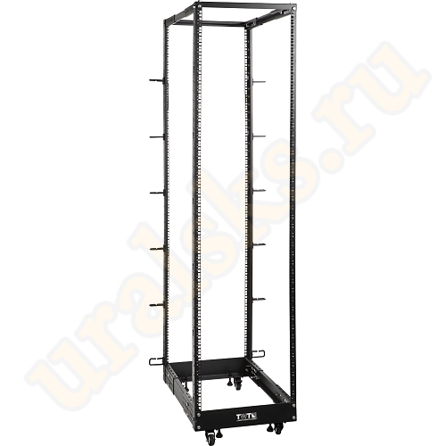 TWT-RACK2-42U-LT-ADJ Стойка двухрамная облегченная 42U, с регулируемой глубиной (560-1020 мм), черная