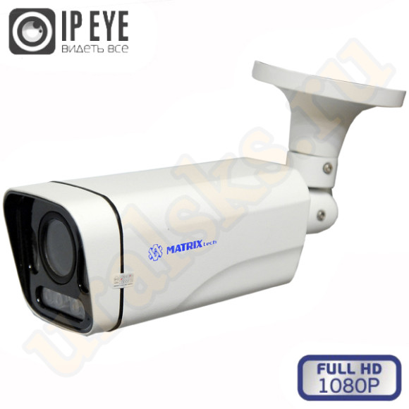 MT-CM2.0IP40VSG DC D-LED (2,7-13,5mm) Цветная 2.0MP Full HD 1080P 25 к./сек., PoE 802.3af, уличная цилиндрическая IP сетевая камера с ИК подсветкой
