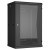 TWC-186060-R-G-BK Настенный разборный шкаф TLK 19", 18U, стеклянная дверь, Ш600хВ904хГ600мм, 2 пары монтажных направляющих, черный