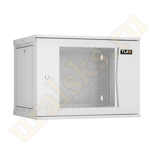 TWI-066045-R-P-GY Настенный разборный шкаф TLK 19", 6U, перфорированная дверь, Ш600хВ303хГ450мм