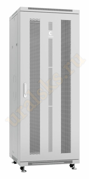 Cabeus ND-05C-27U60/100 Шкаф монтажный телекоммуникационный 19" напольный для распределительного и серверного оборудования 27U 600x1000x1388mm (ШхГхВ) передняя и задняя перфорированные двери, ручка с замком, цвет серый (RAL 7035)