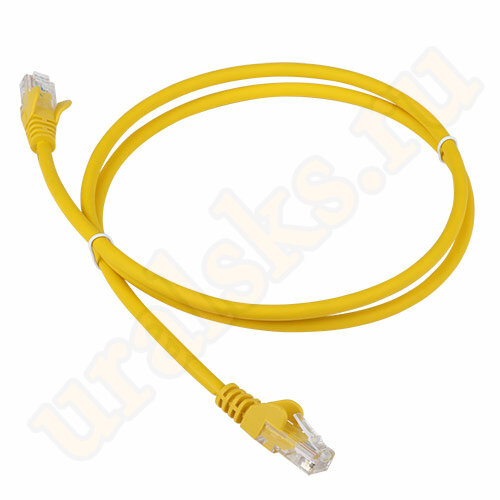 Патч-корд LAN-PC45/U5E-1.0-YL RJ45 4 пары, UTP 5е, 1 м, желтый, LSZH