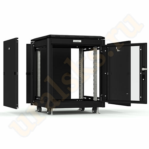 RSRO-606012/GSBL Шкаф серверный напольный 12U 600x600 стеклянная дверь чёрный RSRO-606012/GSBL Шкаф серверный напольный 12U 600x600 стеклянная дверь чёрный