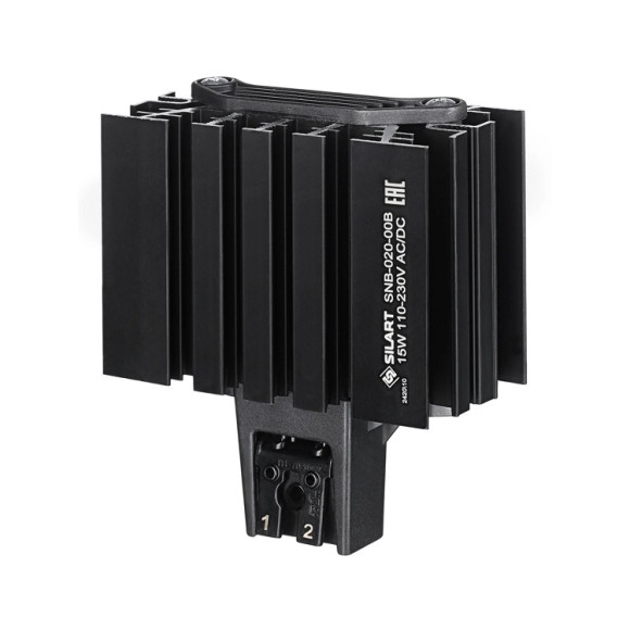 SNB-020-00B Нагреватель конвекционный SILART, 15 Вт 110-230 V AC/DC на DIN-рейку