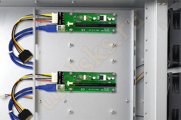 Корпус для майнинг фермы 4U NR-M48 (6xGPU или 8хGPU, EATX 12x9.6, 1x3.5int)