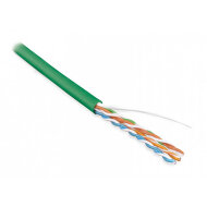 Hyperline UUTP4-C5E-S24-IN-PVC-GN-305 Кабель витая пара, неэкранированная U/UTP, категория 5e, 4 пары (24 AWG), одножильный (solid), PVC, -20°C – +75°C, зеленый (305 м) Hyperline UUTP4-C5E-S24-IN-PVC-GN-305 Кабель витая пара, неэкранированная U/UTP, категория 5e, 4 пары (24 AWG), одножильный (solid), PVC, -20°C – +75°C, зеленый (305 м)