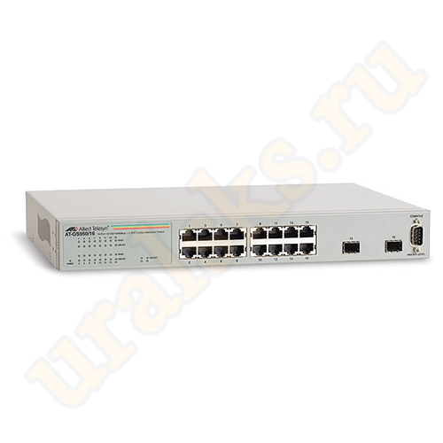 AT-GS950/16-50 Коммутатор 16 port 10/100/1000TX WebSmart Switch with 2 x 100/1000 SFP bays (Eco version)