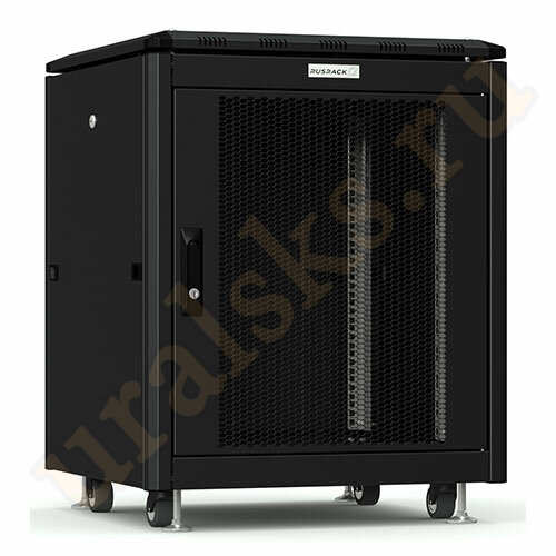 RSRO-608012/PMBL Шкаф серверный напольный 12U 600x800 перфорир. дверь чёрный