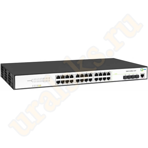 SNR-S2962-24T Управляемый коммутатор 20 портов 10/100Base-TX, 4 порта 10/100/1000Base-T и 4 порта SFP