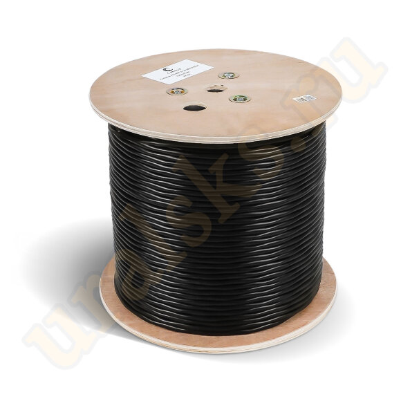 Cabeus IE-4-PATCH SF/UTP Cat5e 4X2X24AWG Кабель Industrial Ethernet, экранированная витая пара SFTP (SF/UTP), категории 5e, 4 пары, многожильный (stranded), экран – фольга + проволочная оплетка (сетка), внутренний/внешний (-40°C - +80°C), двойная оболочка FR-PVC UV (305м)