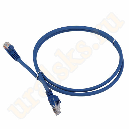 Патч-корд LAN-PC45/U5E-1.0-BL RJ45 4 пары, UTP 5е, 1 м, синий, LSZH