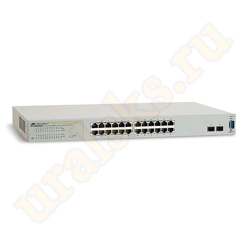 AT-GS950/24-50 Коммутатор 24 port 10/100/1000TX WebSmart switch with 4 x 100/1000 SFP bays (Eco version)