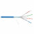 NKL 4355C-IB Кабель NIKOLAN F/FTP, 4 пары, Кат.6a, 23 AWG, внутренний, LSZH, голубой, 500м