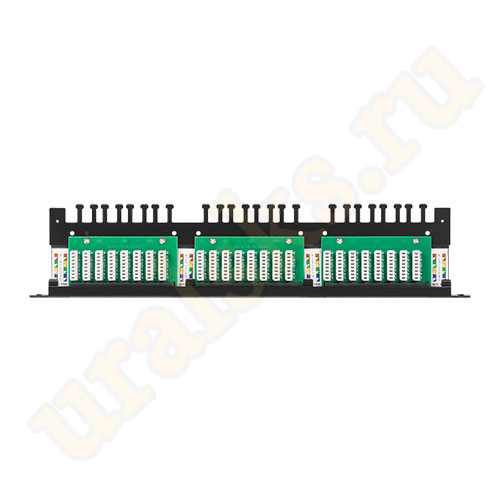 NMC-RP24UD2-HU-BK Патч-панель NIKOMAX 24 порта, 19", 0,5U, категория 5e