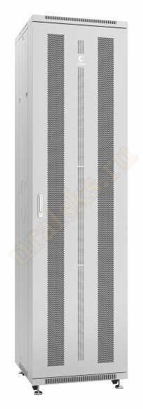Cabeus ND-05C-47U60/100 Шкаф монтажный телекоммуникационный 19" напольный для распределительного и серверного оборудования 47U 600x1000x2277mm (ШхГхВ) передняя и задняя перфорированные двери, ручка с замком, цвет серый (RAL 7035)