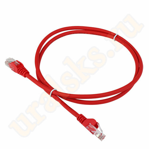 Патч-корд LAN-PC45/U5E-1.0-RD RJ45 4 пары, UTP 5е, 1 м, красный, LSZH