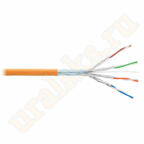 NKL 9340C-OR Кабель NIKOLAN F/FTP, 4 пары, Кат.6, 23 AWG, внутренний, LSZH, 305м