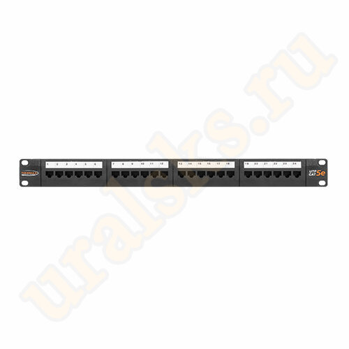 NMC-RP24UD2-1U-BK Патч-панель NIKOMAX 24 порта, 19", 1U, категория 5e
