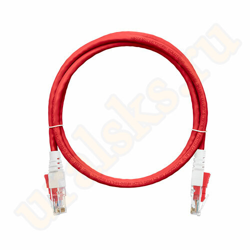 NMC-PC4UD55B-030-CS-RD Коммутационный шнур NIKOMAX с замком, U/UTP, категории 5e, LSZH, 3м