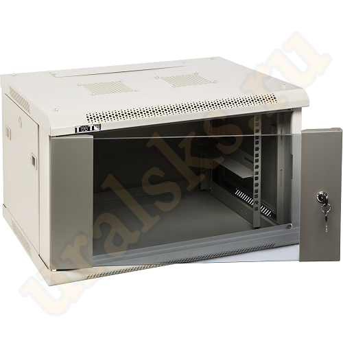 TWT-CBWPG-6U-6x8-GY Шкаф настенный серии Pro, 6U 600x800, стеклянная дверь