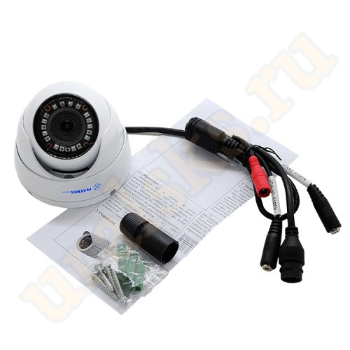 MT-DW1080IP20SE PoE audio (2,8mm) Цветная 2.0MP HD 1080P 25 к./сек., PoE 802.3af купольная антивандальная IP сетевая камера с ИК подсветкой M100426 