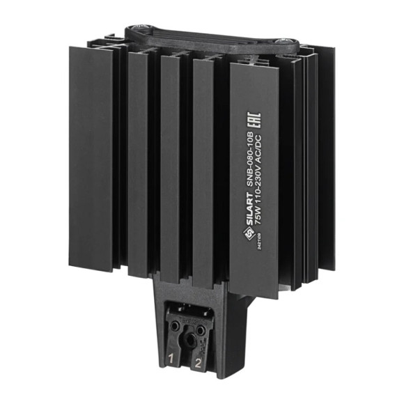 SNB-080-10B Нагреватель конвекционный SILART, 75 Вт 110-230 V AC/DC на DIN-рейку