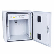 Шкаф уличный всепогодный 6U (660x600) настенный укомплектованный