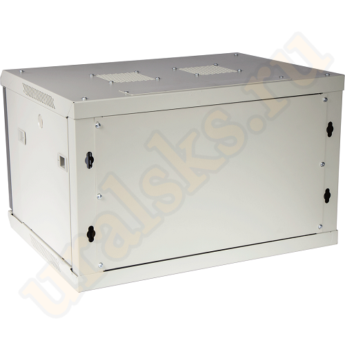 TWT-CBWPG-9U-6x4-GY Шкаф настенный серии Pro, 9U 600x450, стеклянная дверь