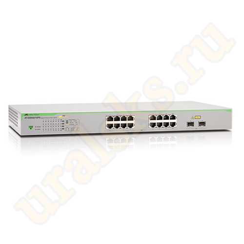 AT-GS950/16PS-50 Коммутатор Gigabit Smart Access PoE+ switch 16 ports