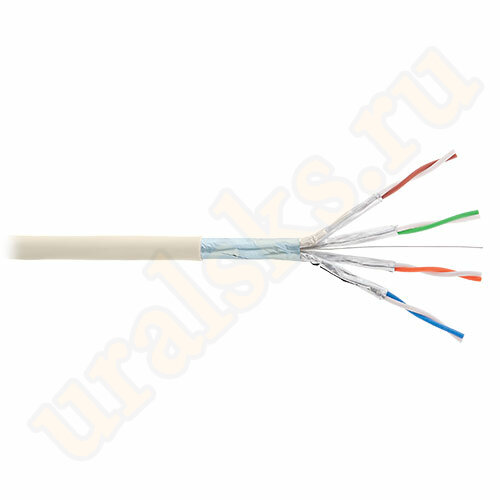NKL 9340A-IY Кабель NIKOLAN F/FTP, 4 пары, Кат.6, 23 AWG, внутренний, PVC, 305м