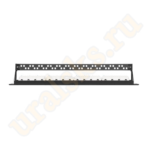 NMC-RP24UD2-AN-1U-BK Патч-панель NIKOMAX с угловыми портами, 24 порта, 19", 1U, категория 5e