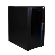 Шкаф напольный Datarex 19", 22U 600х1000, дверь стекло, задняя стенка сплошная, черный Шкаф напольный Datarex 19", 22U 600х1000, дверь стекло, задняя стенка сплошная, черный
