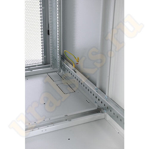 ШТК-С-42.8.10-48АА Шкаф серверный 42U (800x1000) дверь перфорированная, задние двойные перфорированные